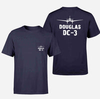 Thumbnail for Douglas DC-3 & Plane Designed Pocket T-Shirts