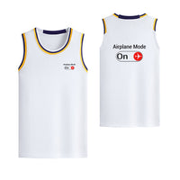 Thumbnail for Airplane Mode On Designed Basketball Style Sports Tank Tops