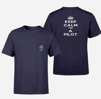 Thumbnail for Keep Calm I'm a Pilot Designed Pocket T-Shirts