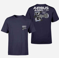 Thumbnail for Airbus A350 & Trent Wxb Engine Designed Pocket T-Shirts