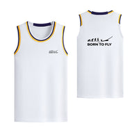 Thumbnail for Born To Fly Glider Designed Basketball Style Sports Tank Tops