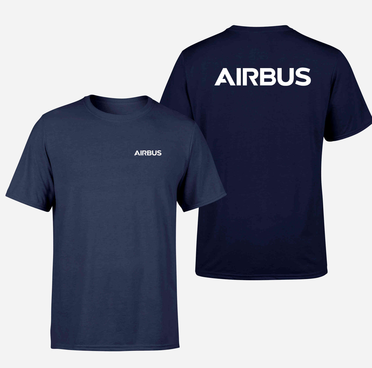 Airbus & Text Double-Side T-Shirts