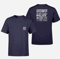 Thumbnail for Airline Pilot Label Designed Pocket T-Shirts