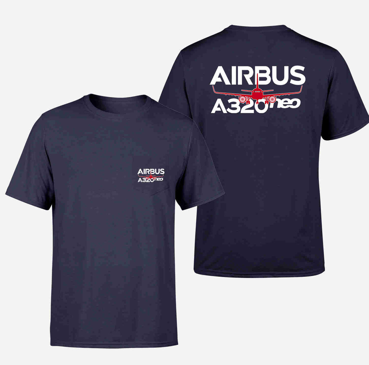 Amazing Airbus A320neo Designed Pocket T-Shirts