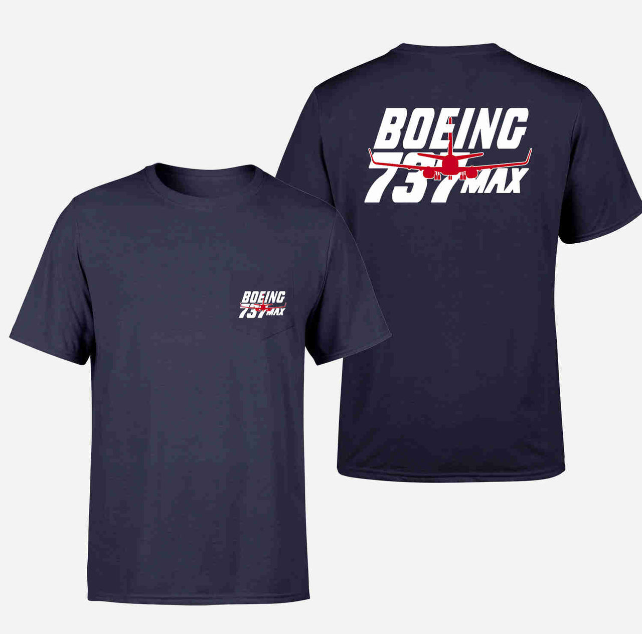 Amazing 737 Max Designed Pocket T-Shirts