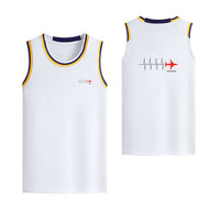 Thumbnail for Aviation Heartbeats Designed Basketball Style Sports Tank Tops