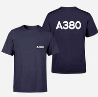 Thumbnail for A380 Flat Text Designed Pocket T-Shirts