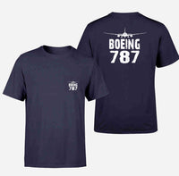 Thumbnail for Boeing 787 & Plane Designed Pocket T-Shirts