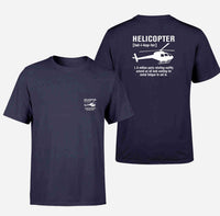 Thumbnail for Helicopter [Noun] Designed Pocket T-Shirts