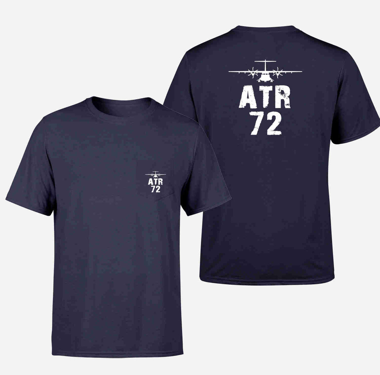 ATR-72 & Plane Designed Pocket T-Shirts