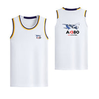 Thumbnail for Airbus A380 Love at first flight Designed Basketball Style Sports Tank Tops