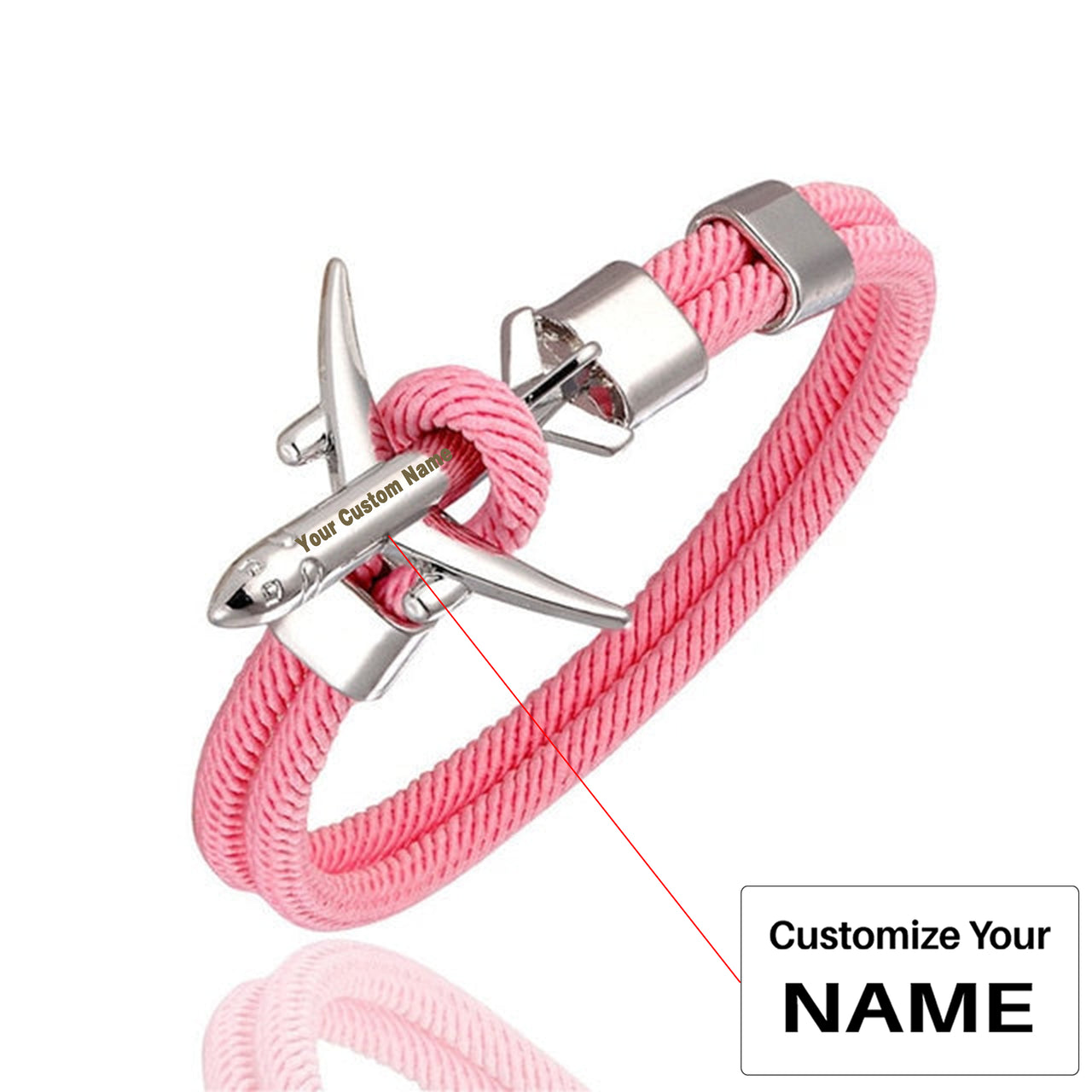 Super Quality Stylish Airplane Shape Bracelets (Pure Colours)