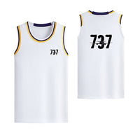 Thumbnail for Boeing 737 Designed Designed Basketball Style Sports Tank Tops