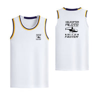 Thumbnail for Helicopter Pilots Get It Up Faster Designed Basketball Style Sports Tank Tops