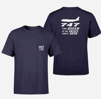 Thumbnail for Boeing 747 - Queen of the Skies (2) Designed Pocket T-Shirts