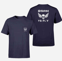 Thumbnail for Born To Fly SKELETON Designed Pocket T-Shirts