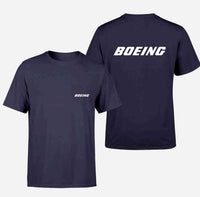 Thumbnail for Boeing & Text Designed Pocket T-Shirts