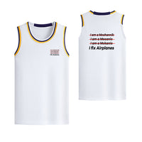 Thumbnail for I Fix Airplanes Designed Basketball Style Sports Tank Tops