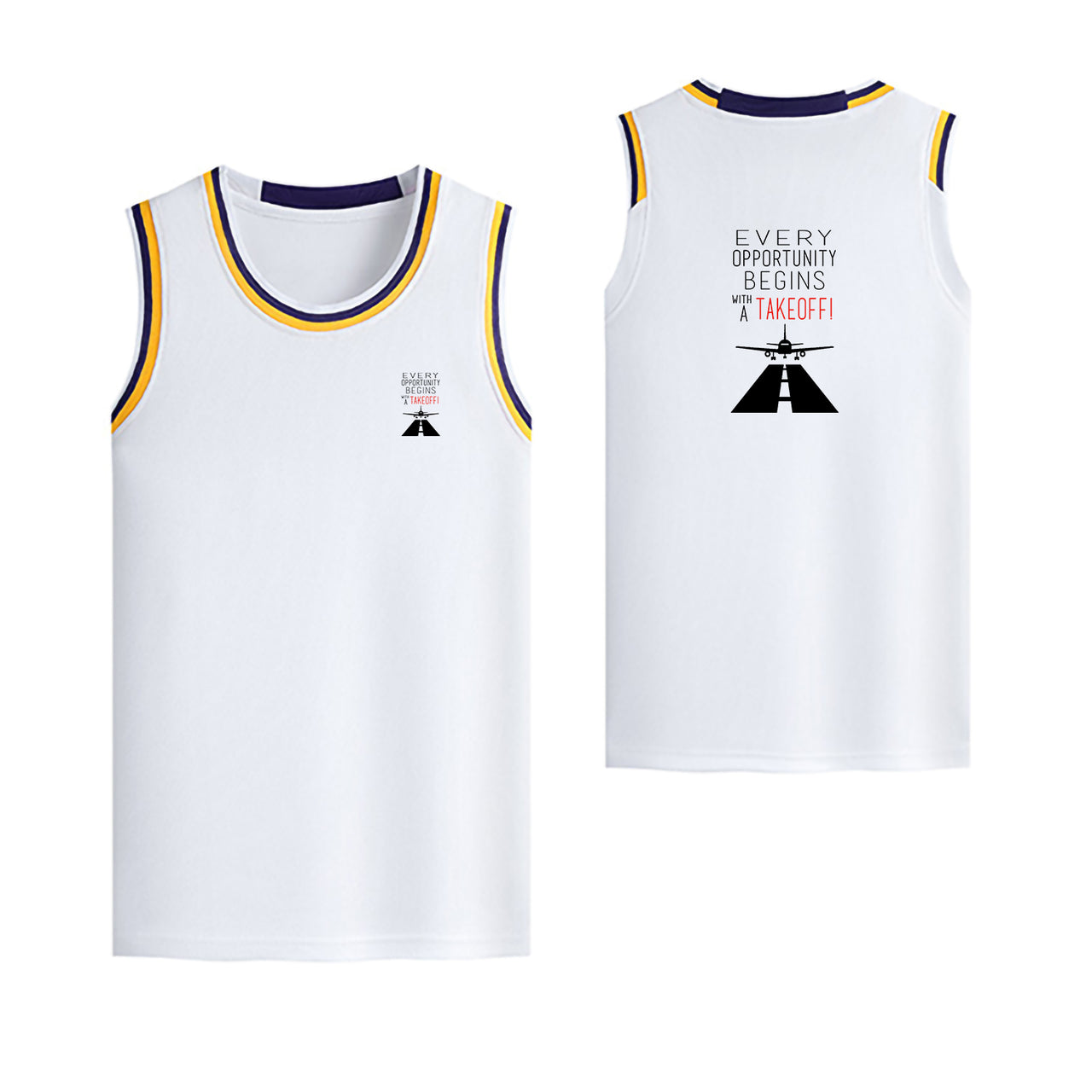 Every Opportunity Designed Basketball Style Sports Tank Tops