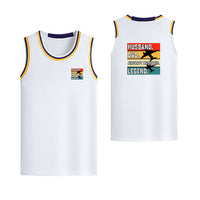 Thumbnail for Husband & Dad & Aircraft Mechanic & Legend Designed Basketball Style Sports Tank Tops