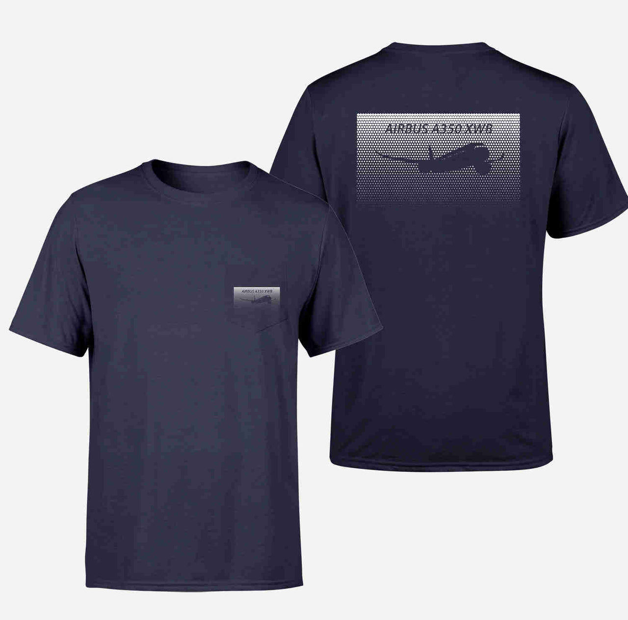 Airbus A350XWB & Dots Designed Pocket T-Shirts