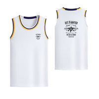 Thumbnail for Jet Fighter - The Sky is Yours Designed Basketball Style Sports Tank Tops