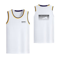 Thumbnail for Airbus A350XWB & Dots Designed Basketball Style Sports Tank Tops