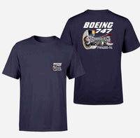 Thumbnail for Boeing 747 & PW4000-94 Engine Designed Pocket T-Shirts