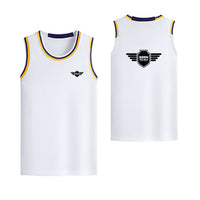 Thumbnail for Born To Fly & Badge Designed Basketball Style Sports Tank Tops