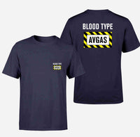 Thumbnail for Blood Type AVGAS Designed Pocket T-Shirts