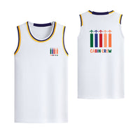 Thumbnail for Colourful Cabin Crew Designed Basketball Style Sports Tank Tops