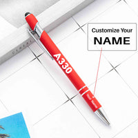 Thumbnail for A330 Flat Text Designed Ballpens Capacitive Screen Touch Pens