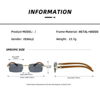 Thumbnail for Super Cool Retro Frameless  Sun Glasses