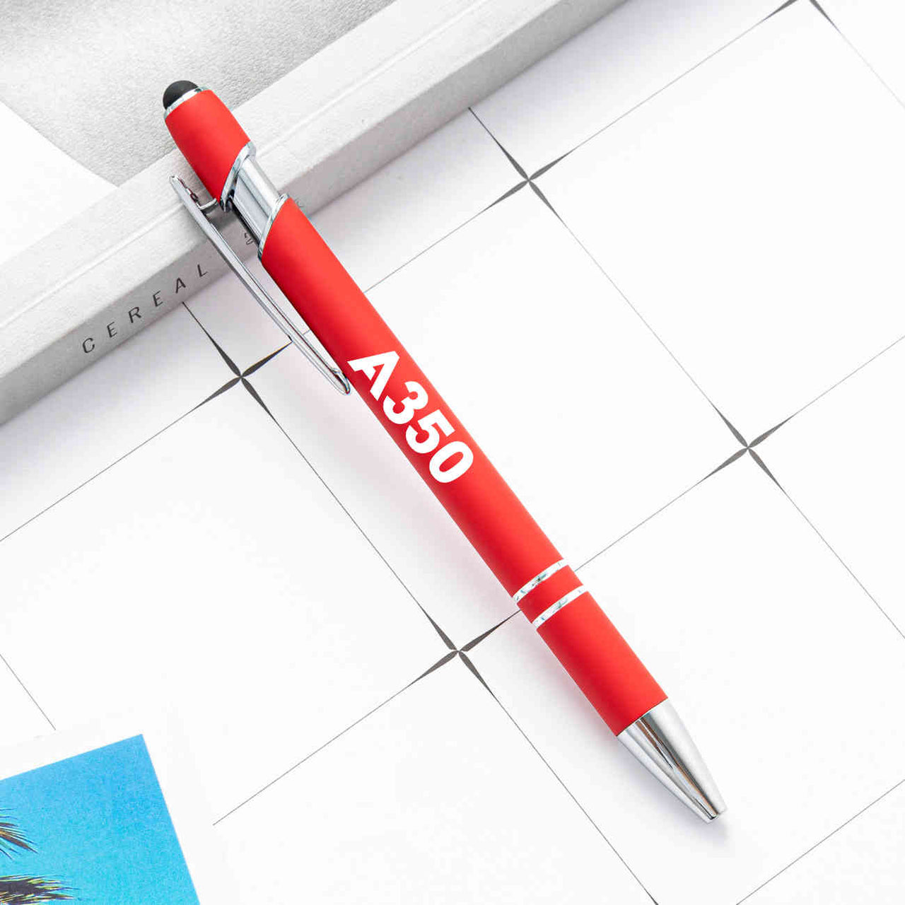 A350 Flat Text Designed Ballpens Capacitive Screen Touch Pens