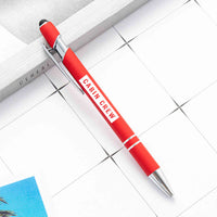 Thumbnail for Cabin Crew Text Designed Ballpens Capacitive Screen Touch Pens