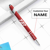 Thumbnail for 737 Flat Text Designed Ballpens Capacitive Screen Touch Pens