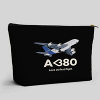 Thumbnail for Airbus A380 Love at first flight Designed Zipper Pouch