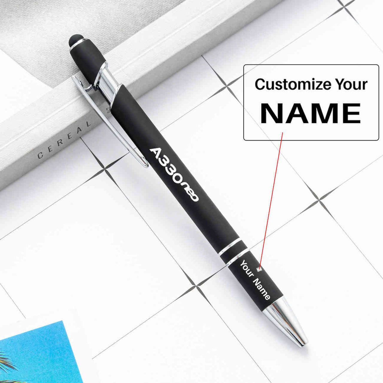 A330neo & Text Designed Ballpens Capacitive Screen Touch Pens