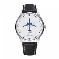 Thumbnail for Airbus A350 Designed Fashion Leather Strap Watches