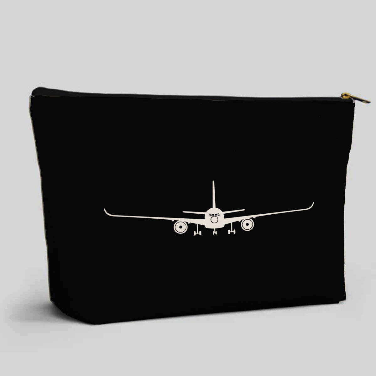 Airbus A350 Silhouette Designed Zipper Pouch