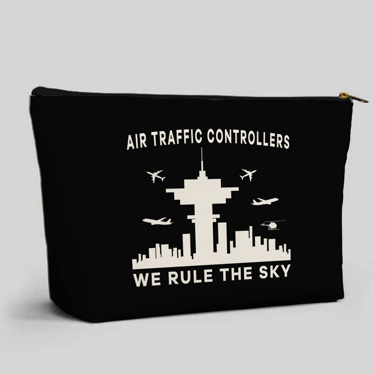 Air Traffic Controllers - We Rule The Sky Designed Zipper Pouch