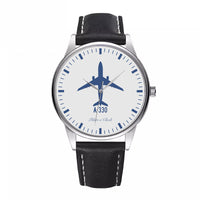 Thumbnail for Airbus A330 Designed Fashion Leather Strap Watches