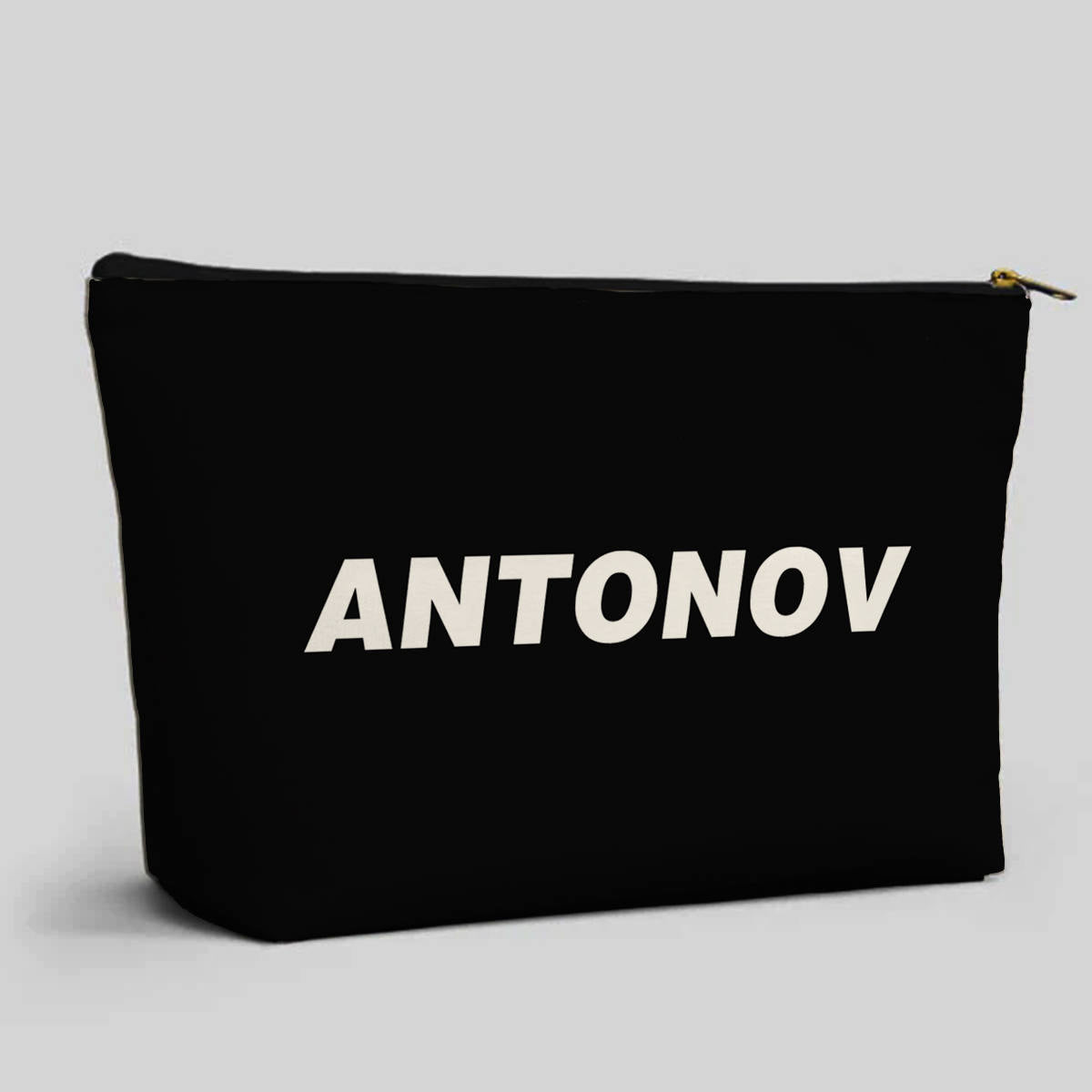 Antonov & Text Designed Zipper Pouch