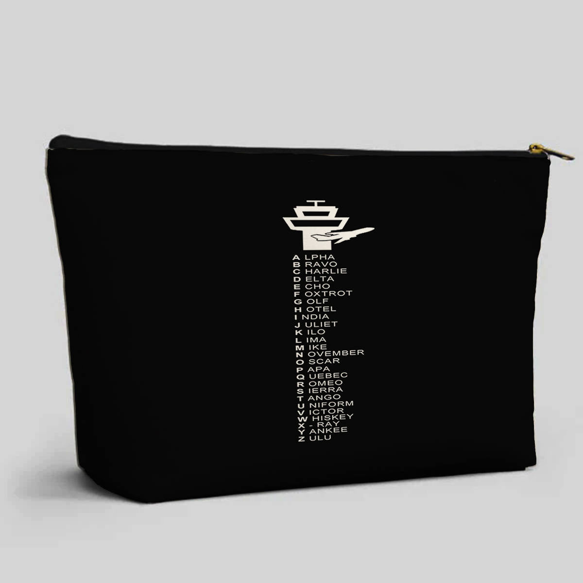 Aviation Alphabet Designed Zipper Pouch