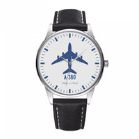 Thumbnail for Airbus A380 Designed Fashion Leather Strap Watches