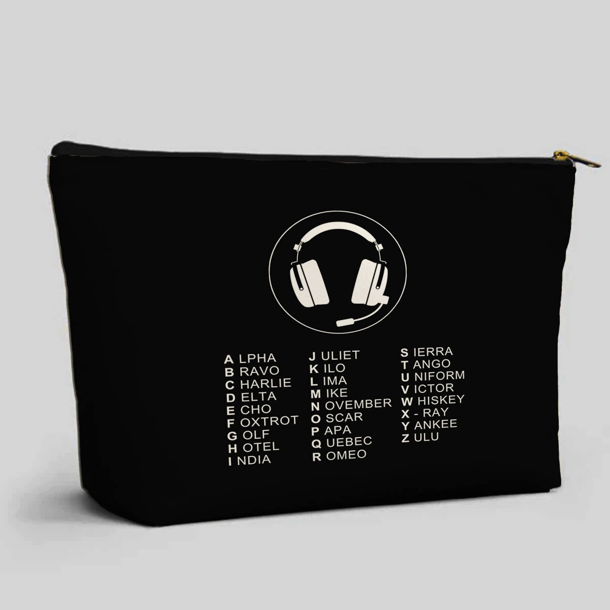 Aviation Alphabet 3 Designed Zipper Pouch