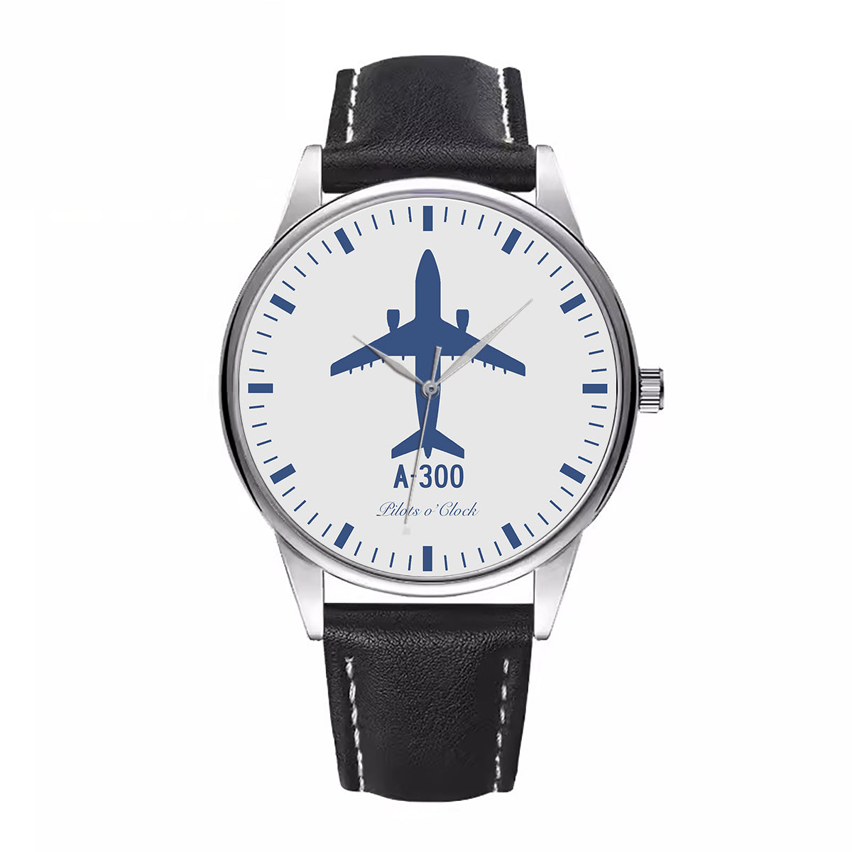 Airbus A300 Designed Fashion Leather Strap Watches