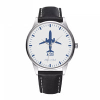 Thumbnail for Airbus A320 Designed Fashion Leather Strap Watches