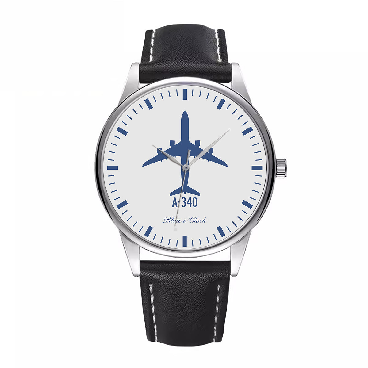 Airbus A340 Designed Fashion Leather Strap Watches