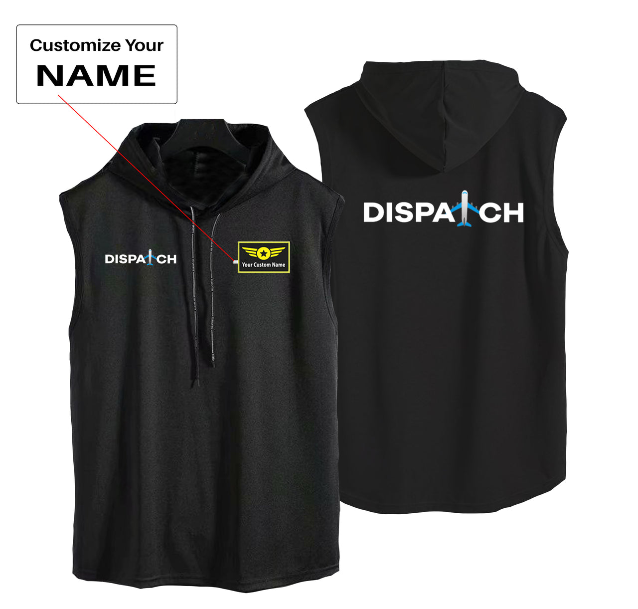 Dispatch Designed Hooded Tank Tops